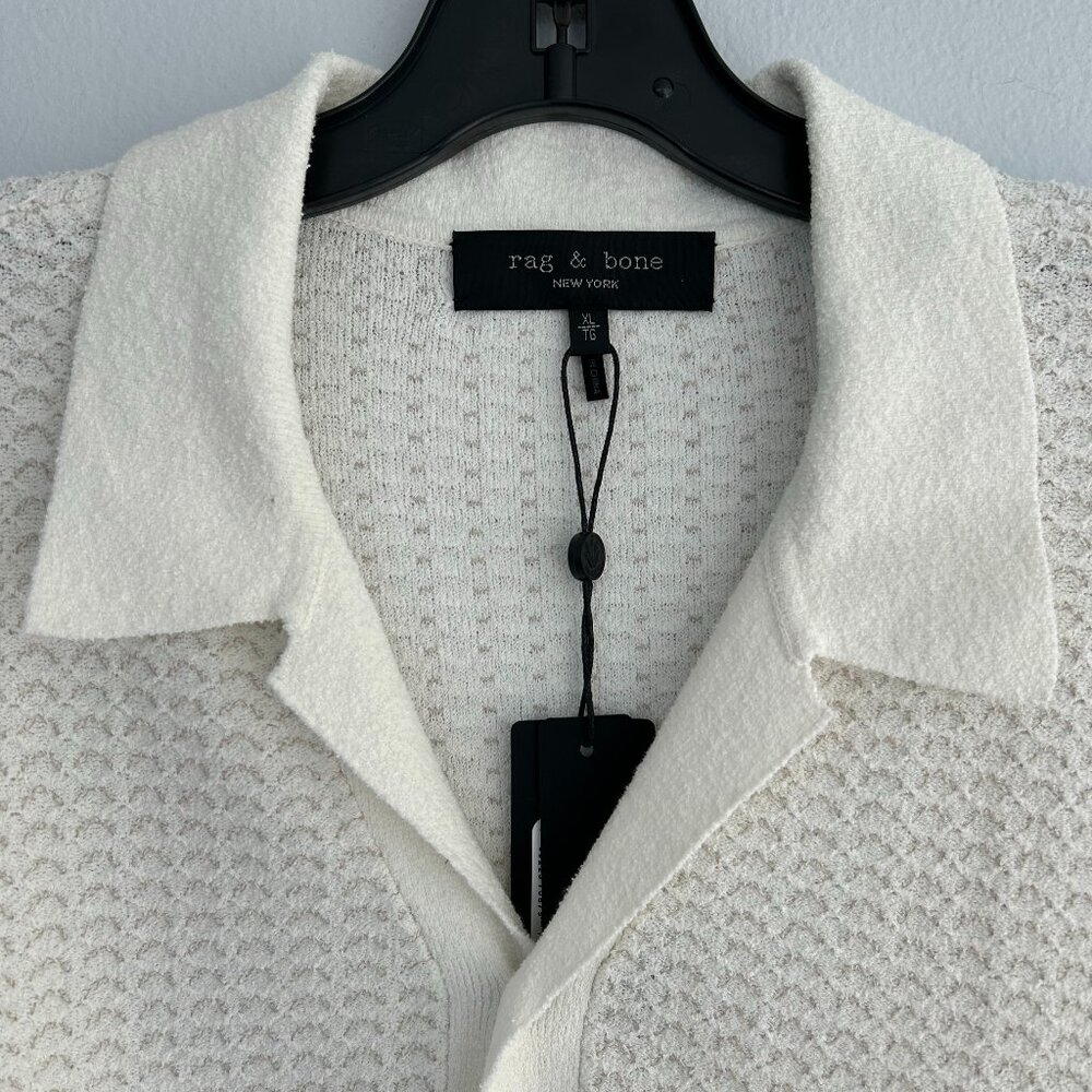 rag & bone Avery Cotton Blend Zuma Toweling Jacquard Shirt
